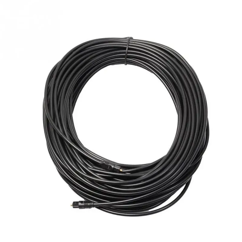 Yq novo cabo banhado a ouro spdif md dvd de alta qualidade 1m 1.5m 2m 3m 5m para toslink cabo de áudio óptico digital banhado a ouro