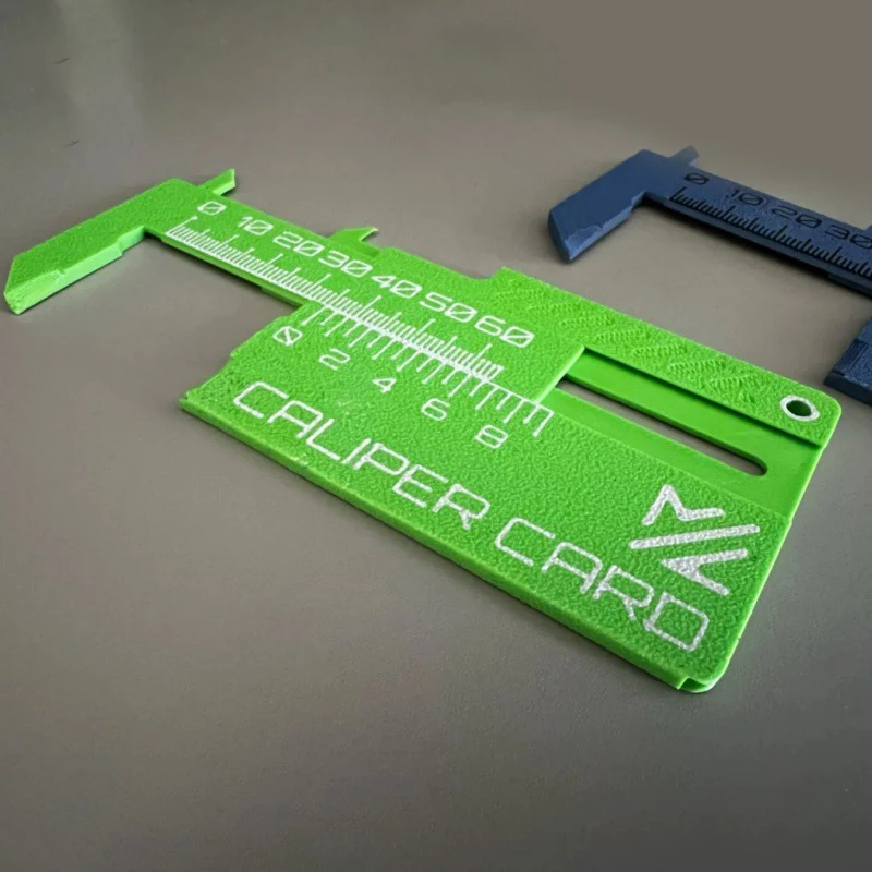 1 PCS New Product Caliper Card Vernier Caliper Card Keychain 3D Printing Measuring Tool Mini Ruler