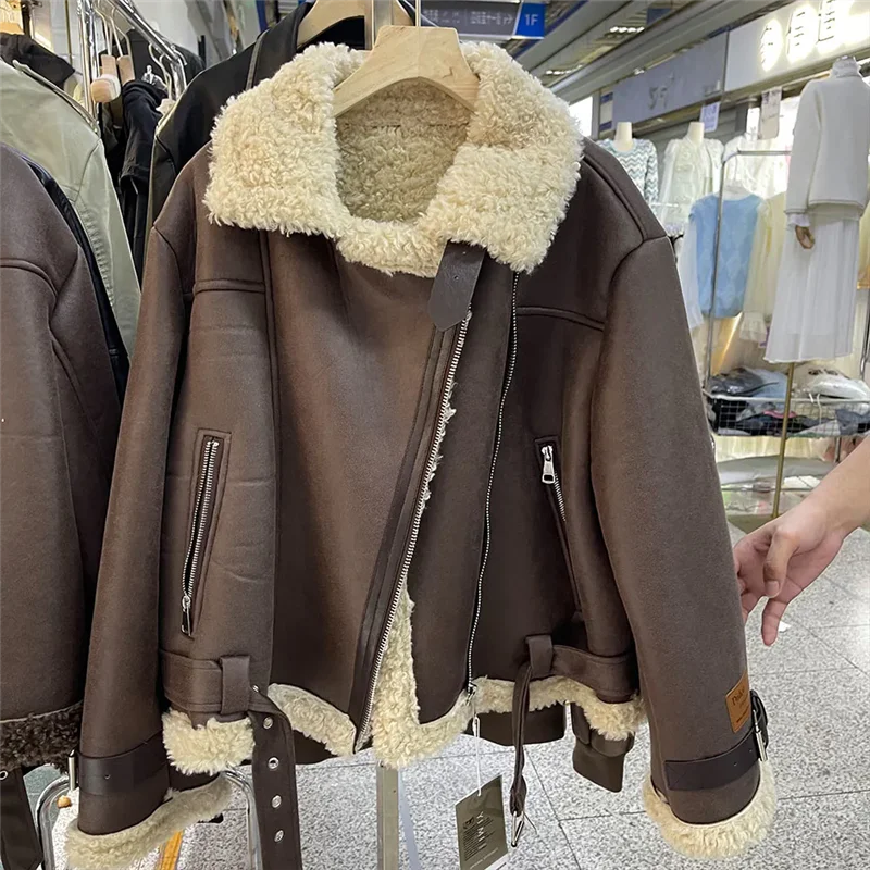 Herbst Winter Neue Motorrad Jacke Kurze Kleidung Frauen Mode Langarm Faux Leder Mantel Weibliche Zipper Lose Oberbekleidung W644