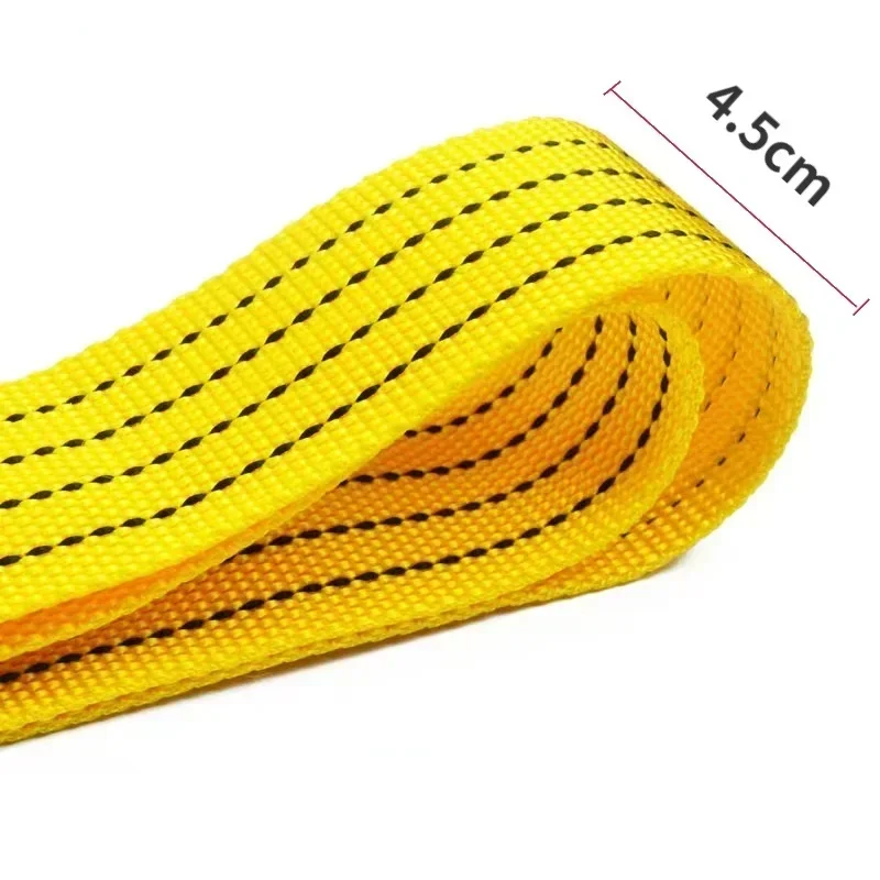 1 Stücke 3 Mt/4 Mt Auto Abschleppkabel Heavy Duty 3 Tonnen/5 Tonnen Anhänger Seil Abschleppen Zugseil Gurt Haken Van Straße Erholung Auto Zubehör