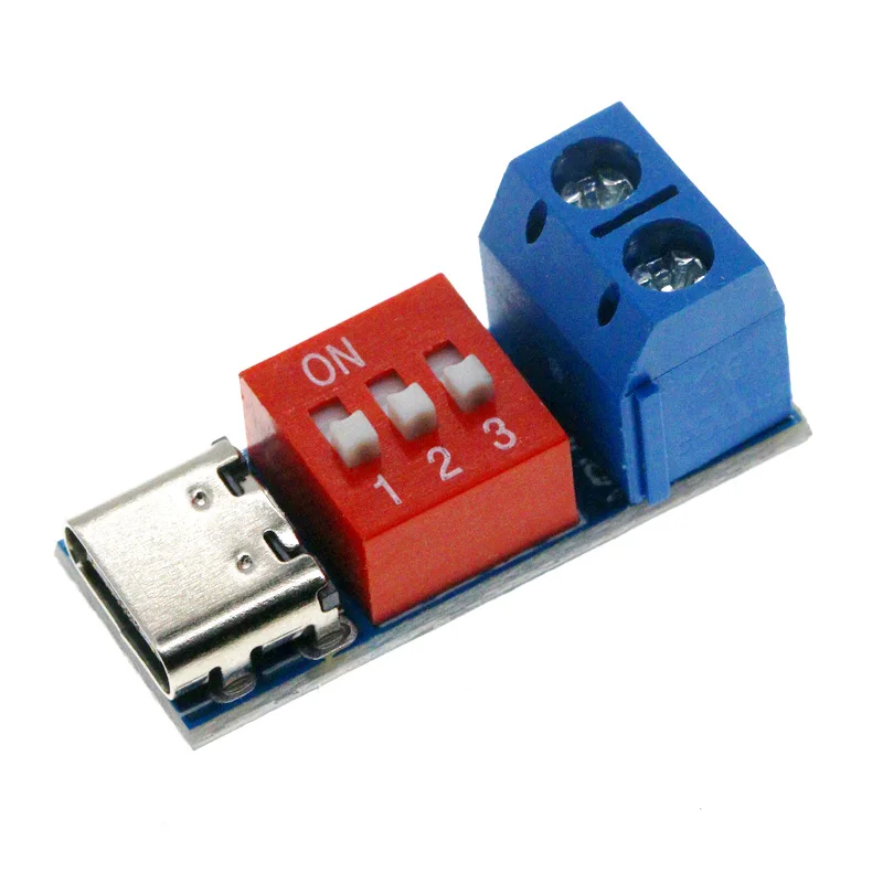 USB-C PD Trigger Board Module PD/QC Decoy Board Fast Charge USB Type-c to 12v High Speed Charger Power Delivery Boost Module