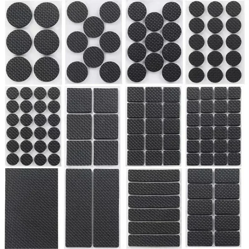 Almohadillas autoadhesivas antideslizantes para pies de silla y mesa EVA, almohadillas redondas y cuadradas para patas de silla y sofá, alfombrilla protectora de suelo