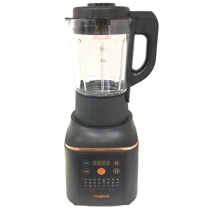 ポータブルヘビーデューティーガラスフードプロセッサー、電気ミキサーメーカーマシン、フルーツスムージー大豆用ブレンダー、1800w