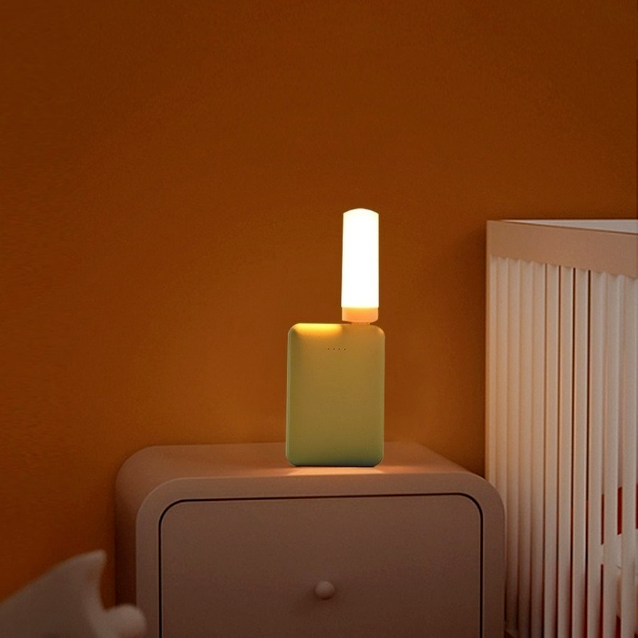 USB LED Atmosphere Light Flame Flashing Candle Lights Book Lamp for Power Bank Camping Lighting Lighter Effect Light