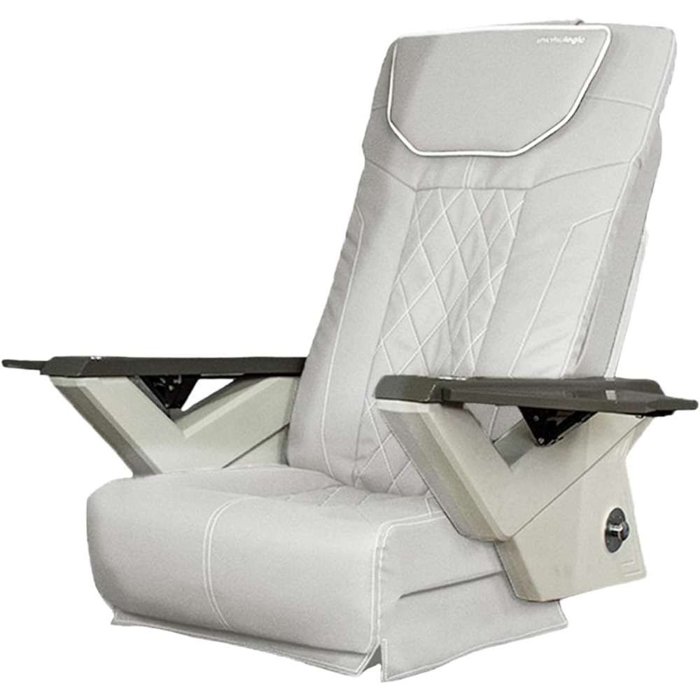 Shiatsulogic Pedicure Chair Cushion Cover Set (White), FX Vibration Massage Chair Cover, Nail Salon Pedicure Equipment and Furni