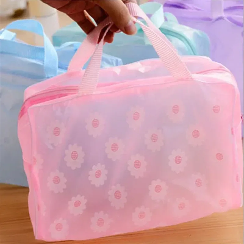 Bolsa de maquillaje impermeable para mujer, bolsas de cosméticos, neceser de viaje, estuche de lavado, organizador de bolso, estuches de almacenamiento impermeables para mujer