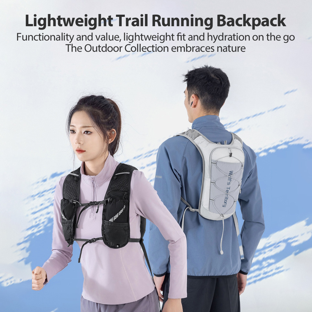 NEWBOLER extérieur Trail course sac à dos ultraléger course gilet d'hydratation respirant Marathon course sac à dos bouteille d'eau