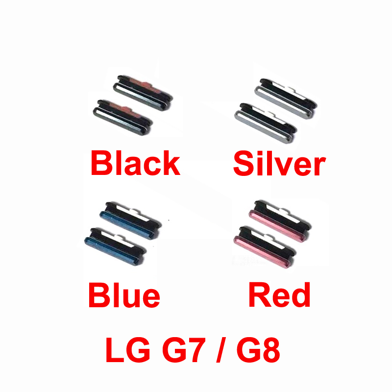Botón de volumen de energía externo para teléfono LG G6 G7 ThinQ G8 G8S, piezas de reparación de teclas laterales, 2 uds.