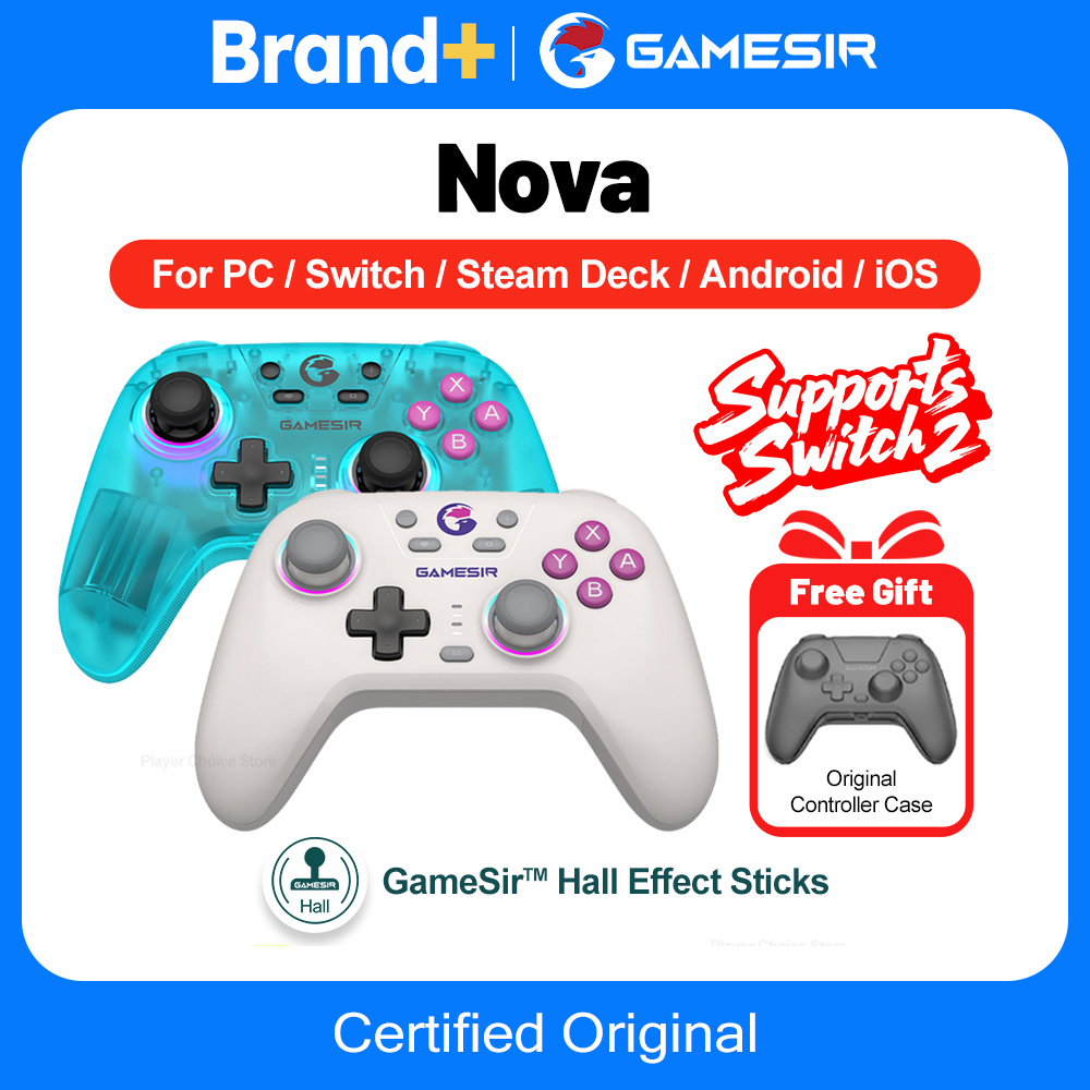 Gamesir Nova PC Gamepads For Nintendo Switch 2 Controller Windows Steam Switch Android IOS Gamer Hall Effective Sticks HD Rumble