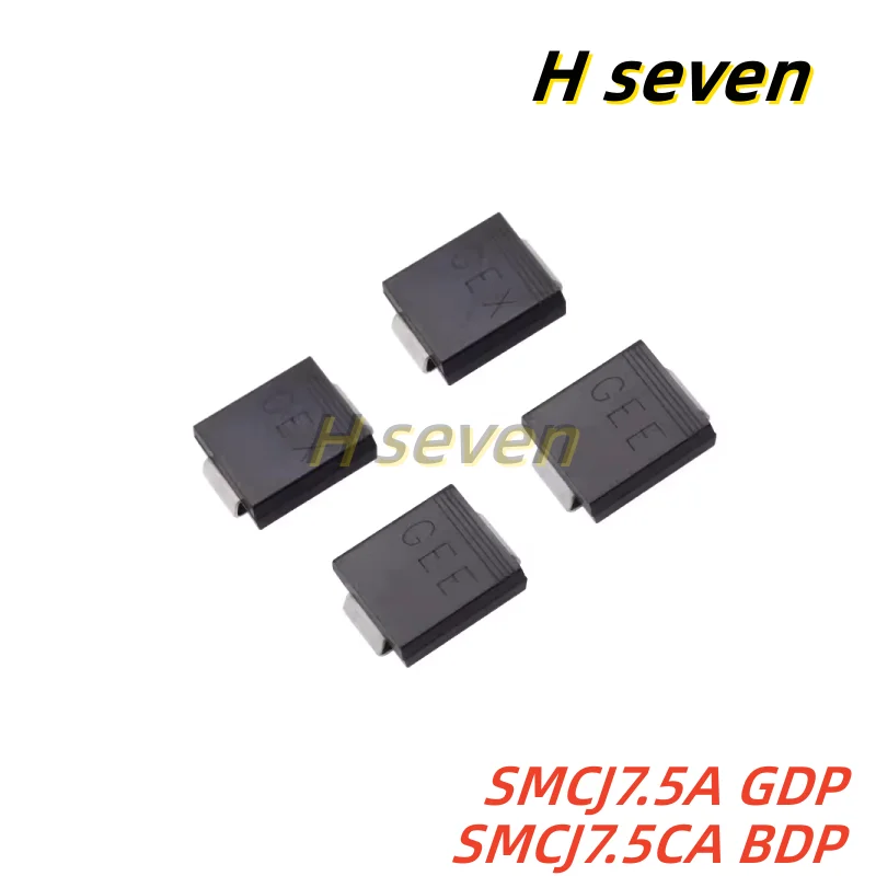 10 buah SMCJ7.5A GDP GDP BDP 7.5V SMC Patch TV sementara penindasan Diode
