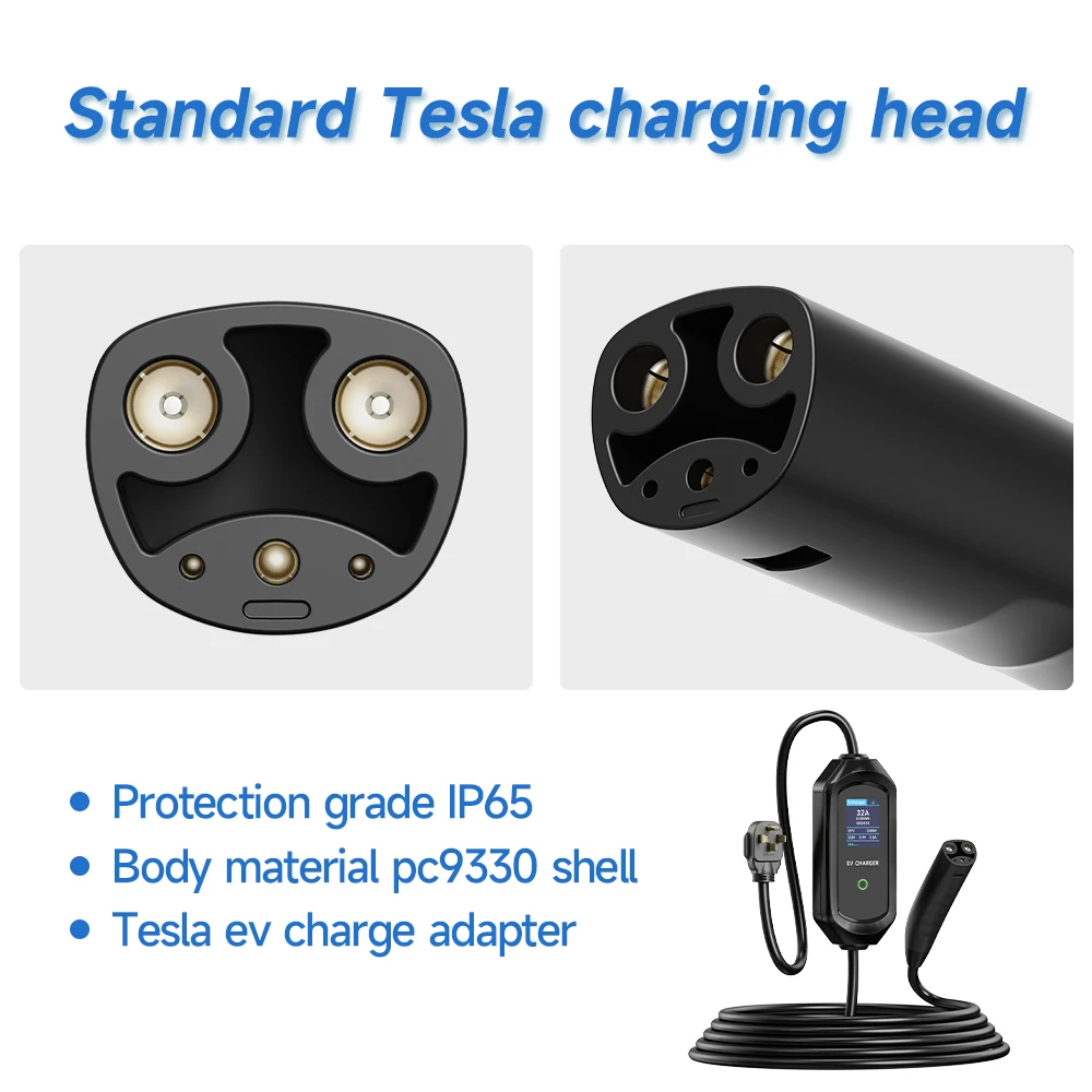 AFYEEV 16A/32A ポータブル EV 充電器テスラ EVSE 充電ボックス EU 米国 CEE プラグ電気自動車の充電器テスラモデル X/Y/S/3