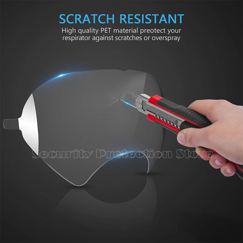 100/50/30/20/10/5Pcs Peel Off Lens Cover Compatível para 3M 6885 6000 6700 6800 6900 Series Respirador Máscara Capa Protetora