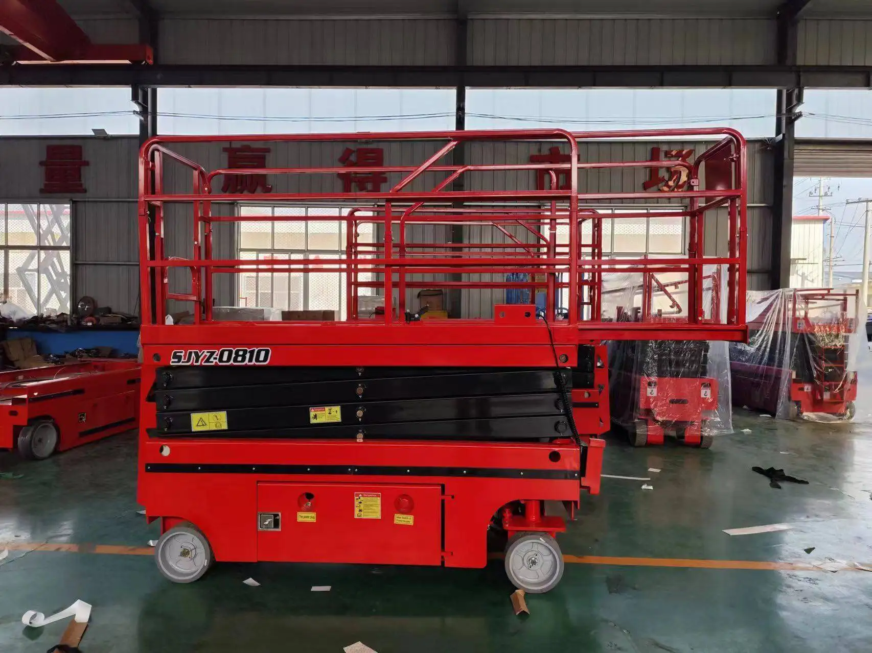 電気空中作業プラットフォーム,ポータブル,耐荷重230kg,作業高7.8m