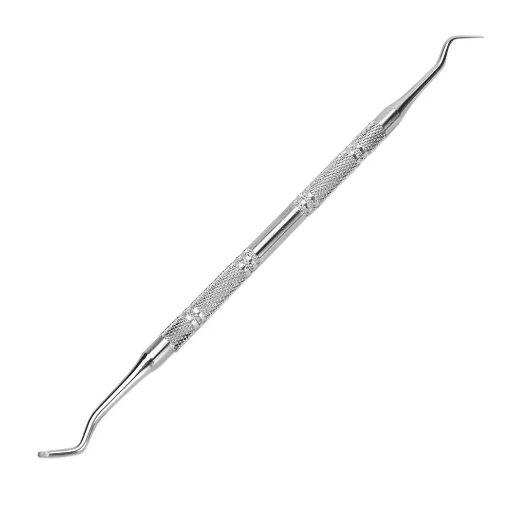 Conjunto de ferramentas de correção de unhas encravadas, arquivos de unhas de ponta dupla de aço inoxidável, cuidados com a paroníquia, ferramentas de limpeza de pés, 1 peça