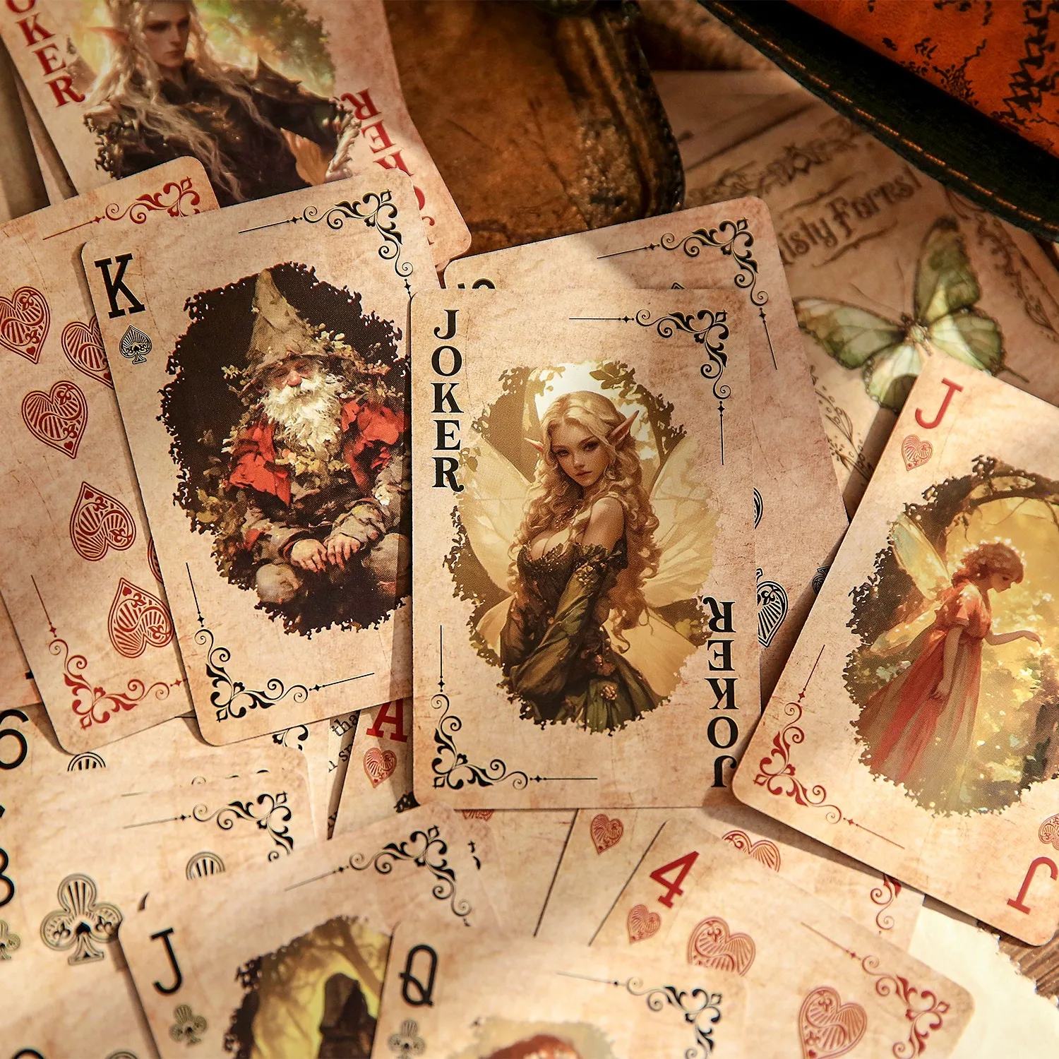 Mr. Paper, Retro Character Butterfly Cardboard Puzzle Entertainment Poker Card Entertainment Party Board Game Supplies