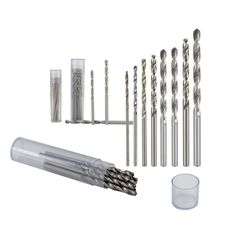 10pcs 0.3-4.0mm HSS Twist Drill Bit Set For Dremel Rotary Tool Straight Shank Mini Drill Bit Set Hand Tools