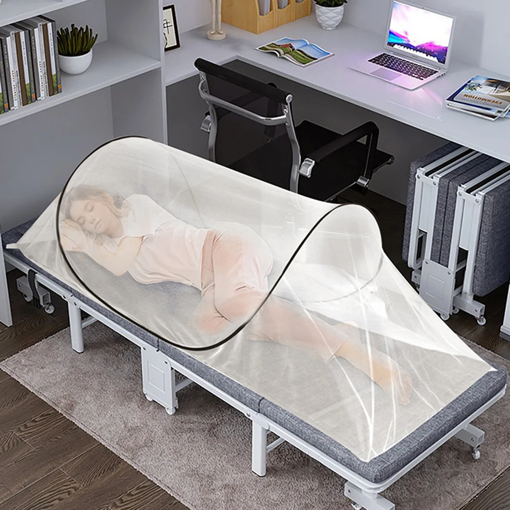 New Outdoor Travel Mosquito Net,Foldable Lightweight Small Mosquito Nets,Single Bed Camping Mosquitoes Tent for University Dorm