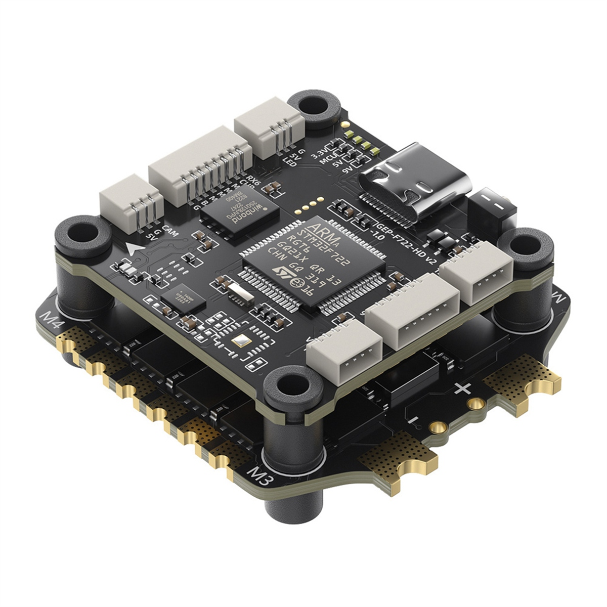 AA91 Voor GEPRC TAKER F722 V2 FC & ESC FPV Stack BLS 65A 4in1 ESC 3-6S voor FPV Freestyle Drone Model