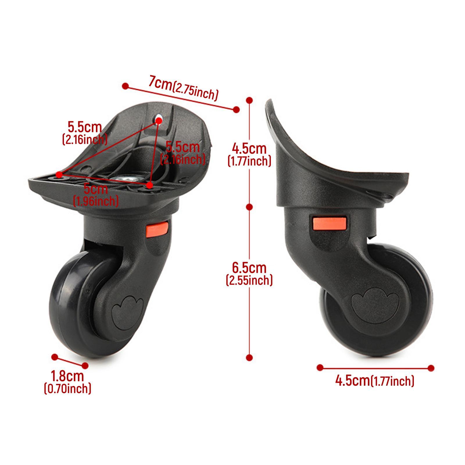 2 колеса для багажа, сверхмощные износостойкие колеса для ремонта чемодана