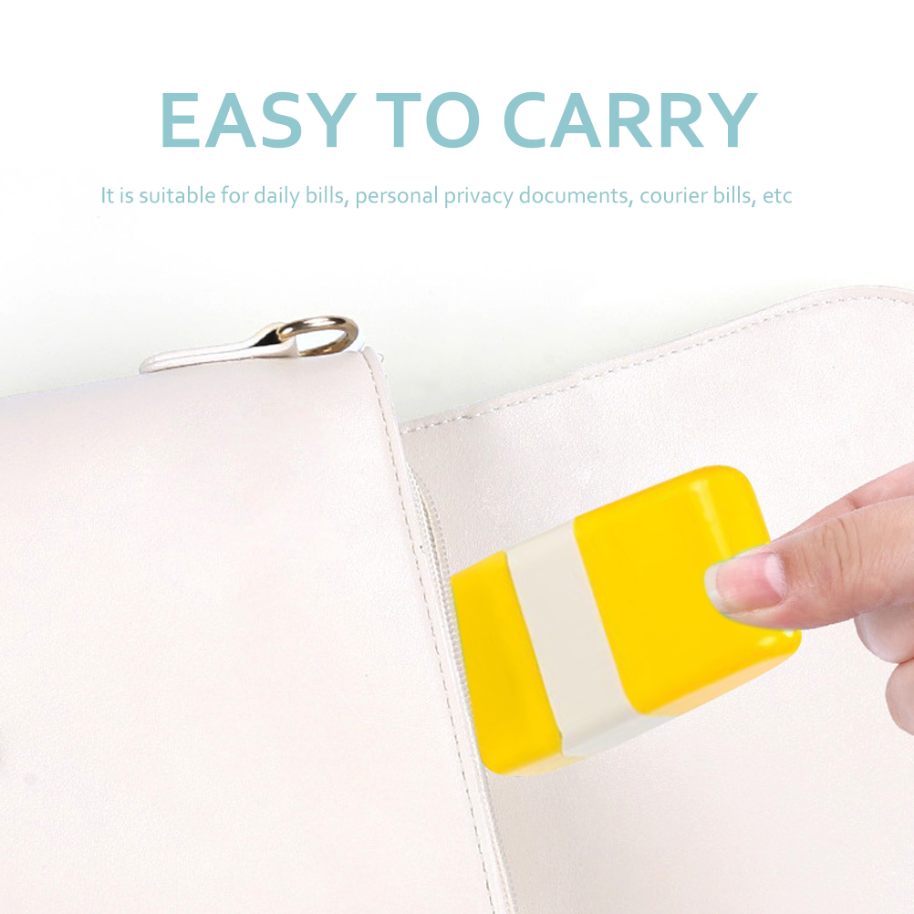 Kunststoff Vertraulichkeit Siegel Stempel Roller Sicherheitsstempel für Home Office Privatsphäre Versiegelung Öl Nachfüllung Nr