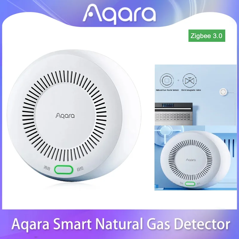 Aqara inteligente detector de gás natural zigbee 3.0 kit alarme inteligente ligação inteligente trabalho segurança em casa com aqara hub homekit app