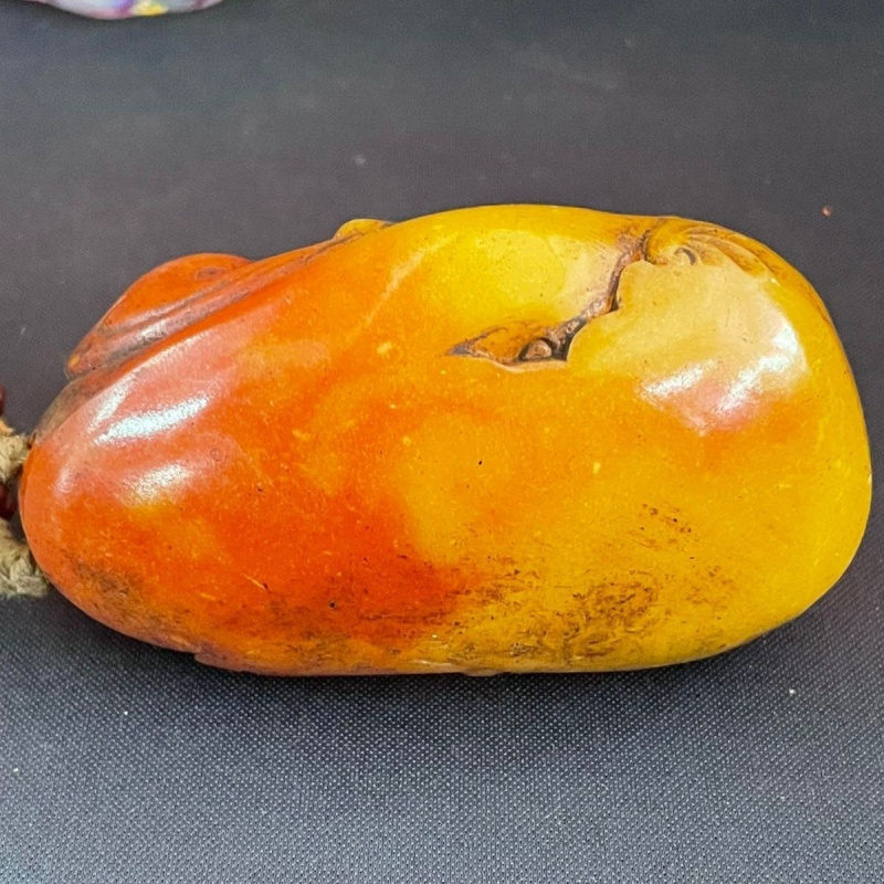 アンティーク雑貨寿山石古い緑青獣文鎮貔貅手持ち飾り吊り下げ装飾ギフトコレクション1