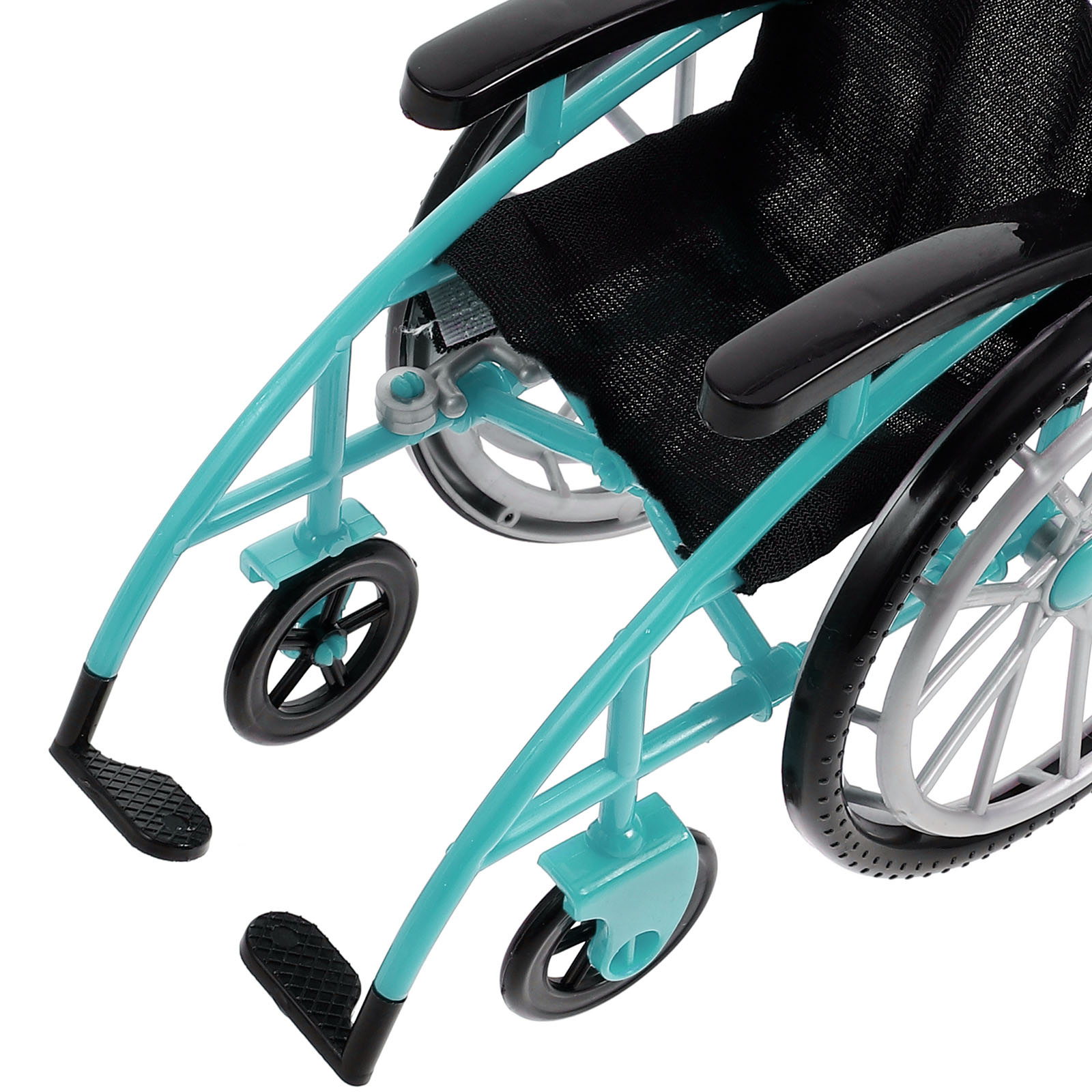 Mini silla de ruedas en miniatura, juguete de Decoración de casa de muñecas, modelo Adorable, accesorio de plástico verde