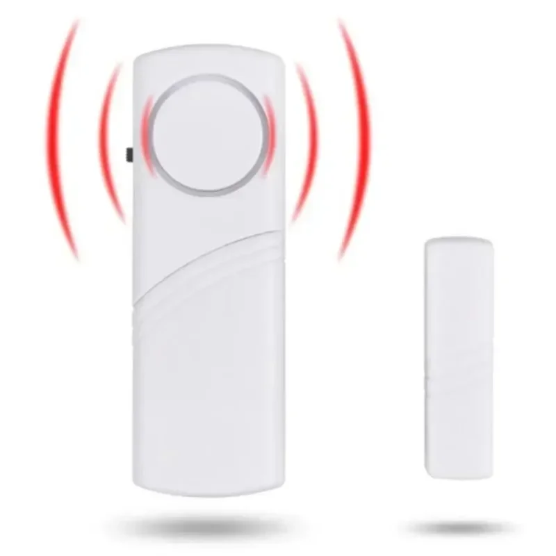 2 pces/1 conjunto-sem fio janela da porta sensor magnético detectores de alarme sistema de alarme de segurança em casa