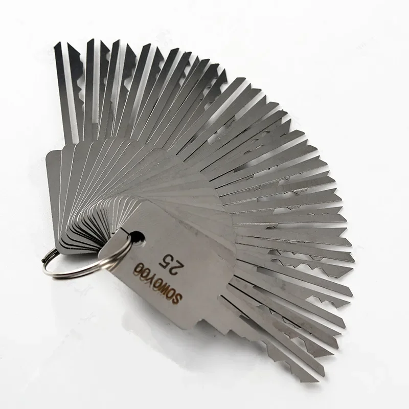 48 em 1 conjunto de chaves de bloqueio de ferramentas de serralheiro para bloqueio de cabeça de touro para bloqueio de ranhura S para fechaduras de uma palavra para SOWOYOO