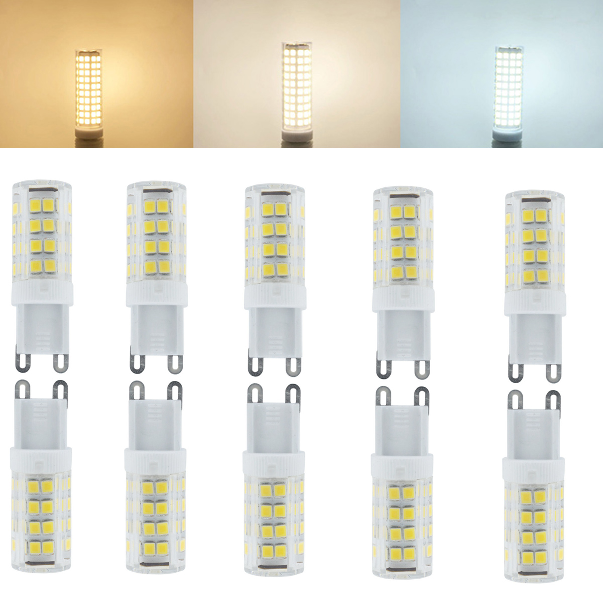 10 Stücke Mini G9 Keramik Led-lampen Licht Lampe 7 Watt 9 Watt 18 Watt 20 Watt 24 Watt 2835 SMD Ersetzen 100 Watt Halogen 220 V Lampen Hause Kronleuchter Dekoration