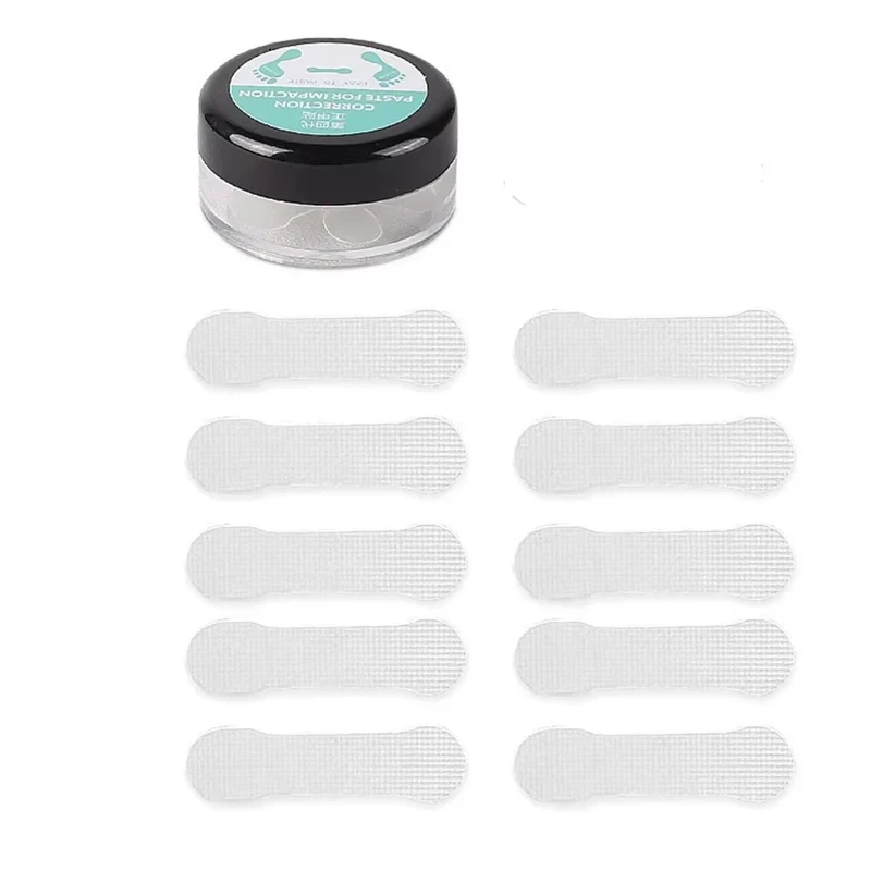 10PCS Ingrown Toe Nail Treatment Ingrown Toenail Correction Tool Elastic Patch Sticker Straightening Clip Brace Pedicure Tools