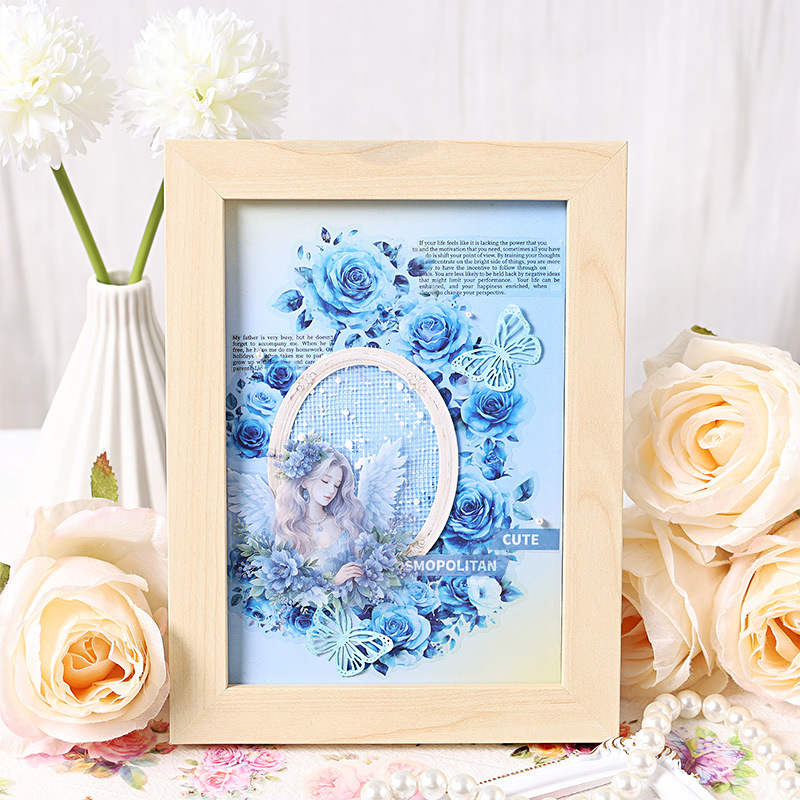 นายกระดาษ 6 สไตล์ 1 ม้วน/แพ็คผีเสื้อธีมดอกไม้เทปสําหรับ DIY คู่มือวารสารเคสโทรศัพท์แก้วแก้วตกแต่ง