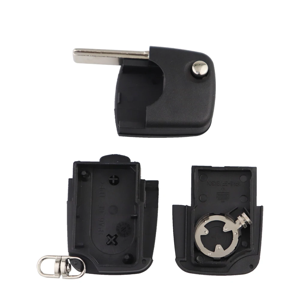 YIQIXIN para Audi A2 A3 A4 A6 A8 B5 RS4 TT 1994-2004 Quattro Flip funda para llave a distancia de coche sin cortar CR1620/CR2032 soporte