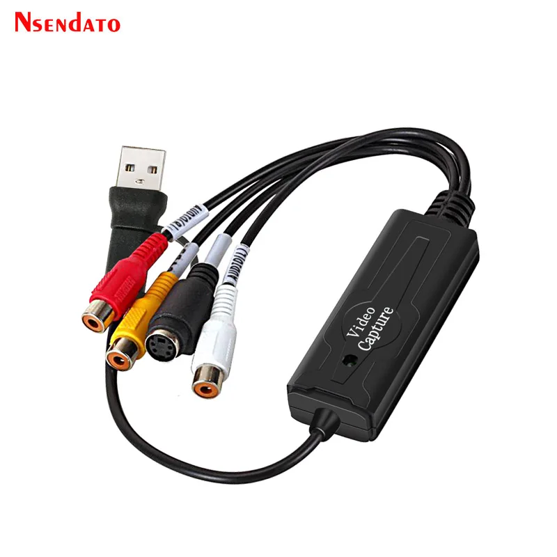 USB 2.0 Type C AV S Адаптер карты захвата видео RCA AV Video Composite в конвертер USB Type C Поддержка NTSC PAL для камеры OBS PC