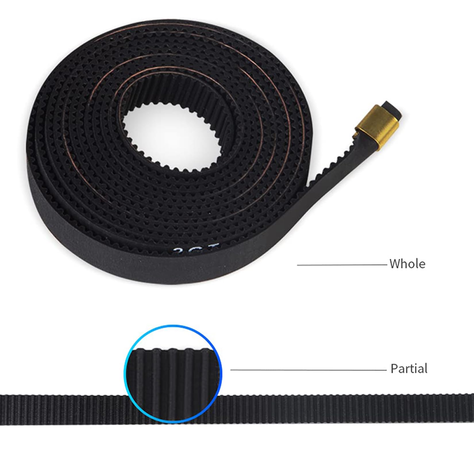 Creality Ender 3 V3 KE X+Y Kit de correa síncrona de eje y correa síncrona de anillo, accesorios de impresora 3D para Ender 3 V3 KE/SE/V2
