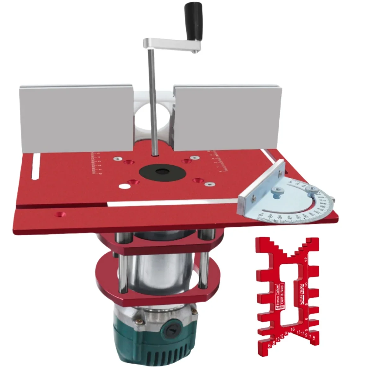 Sistema de elevación de enrutador de carpintería y placa superior de aluminio para motores de 65mm de diámetro, cortadora de banco de trabajo, máquina de grabado, herramientas de bricolaje