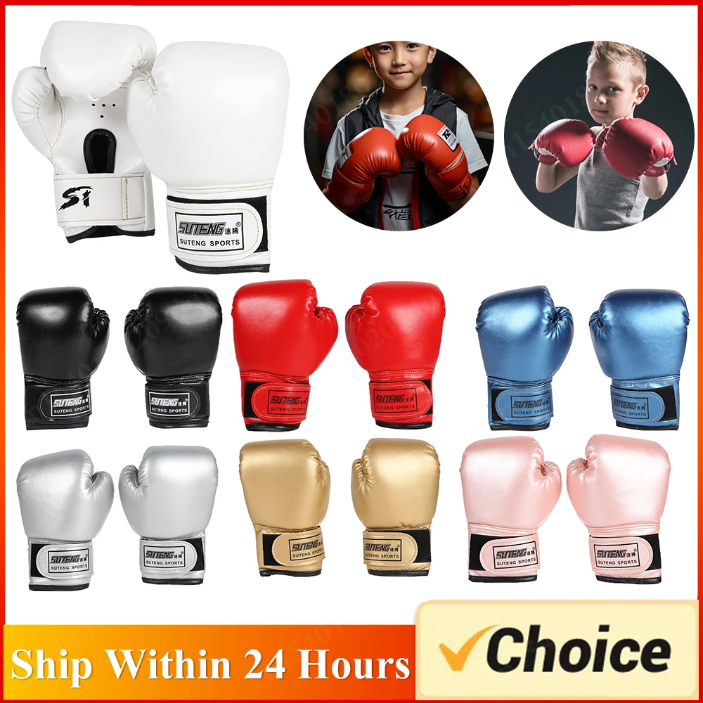 Luvas de boxe de crianças de 3 a 12 anos