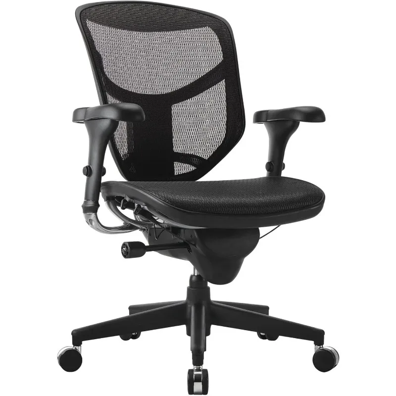 WorkPro® Quantum 9000 Series Ergonomic Mid-Back Mesh/Mesh Chair, Black
