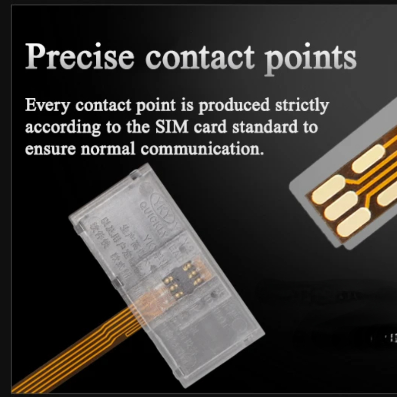 Transparenter SIM-Karten-Adapter NANO Turn To Big Card Handy-Signal-Verlängerungskabel für iPhone 5/5S 6/6S 2025