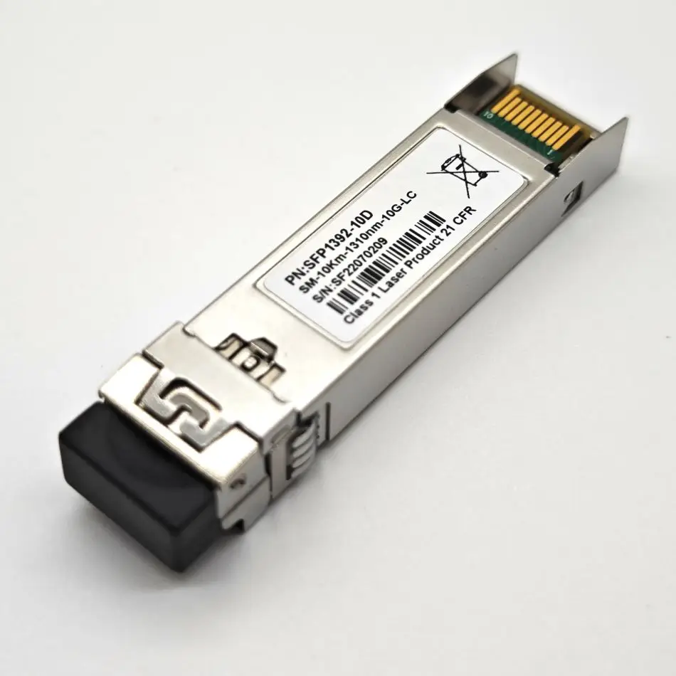 Modulo LC SFP+ monomodale 10G, ricetrasmettitore in fibra 10GBase-LR per Cisco SFP-10G-LR Ubiquiti Mikrotik D-Link TP-Link 5KM 10KM 1310