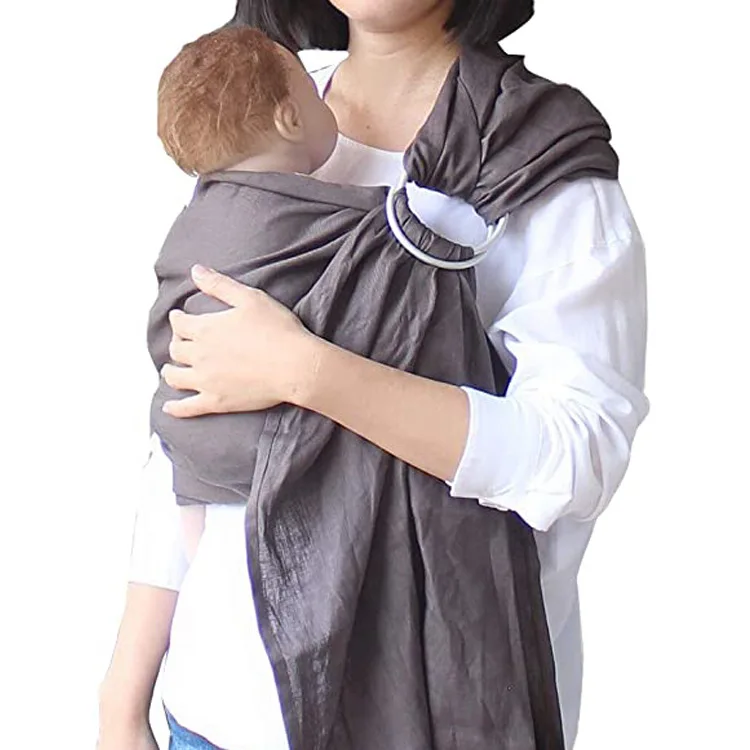 Double Ring Baby Back Towel Cotton and Linen Ring Horizontal Hug Strap Multi-functional Baby Carrier Wrap Backpacks Carriers