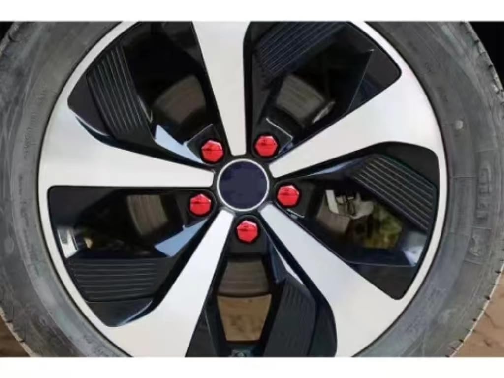 17/19/21mm 20 piezas tapas de tuercas de rueda de coche cubiertas de protección tapas antioxidantes cubierta de tornillo de cubo automático perno de tuerca de neumático de coche decoración Exterior