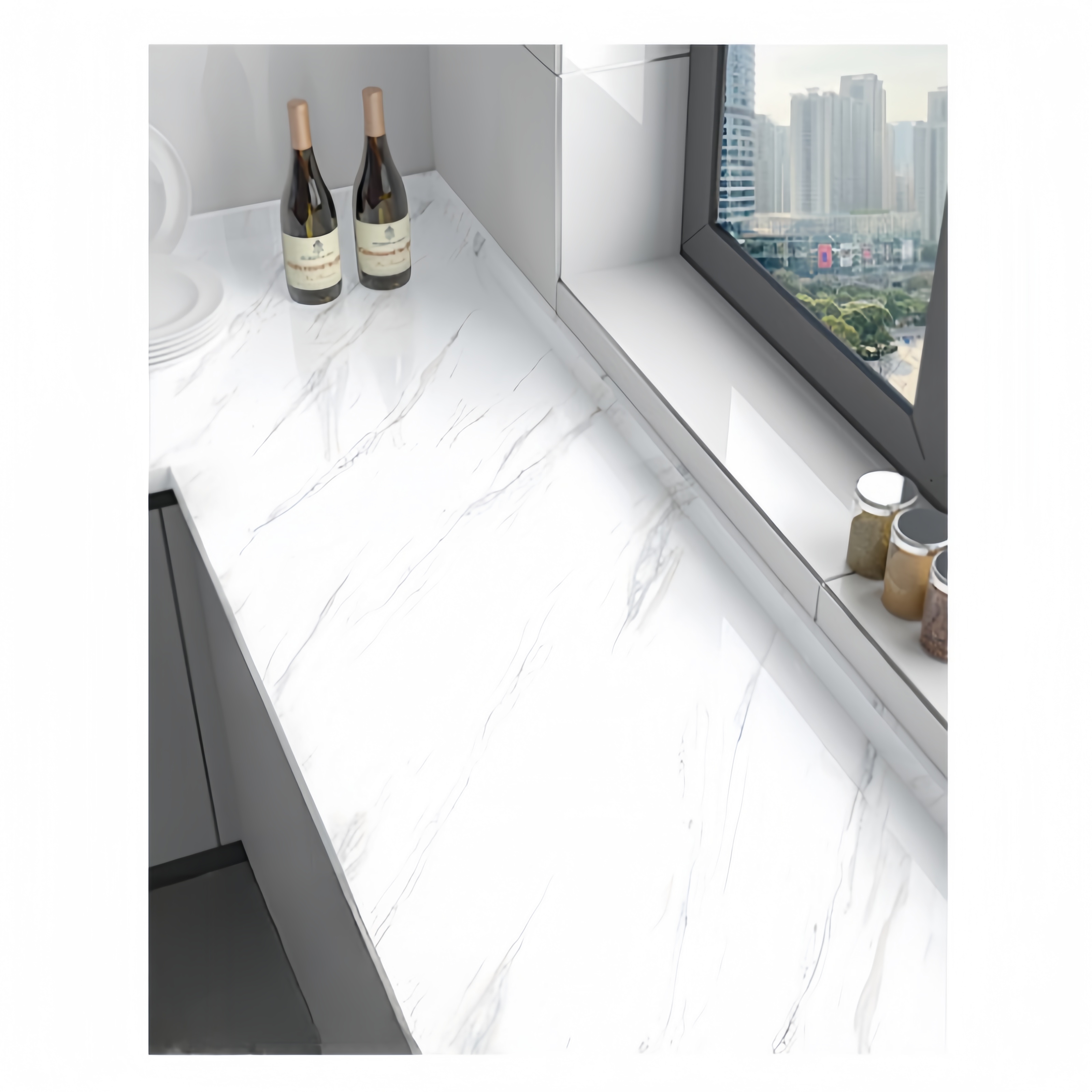 Papel de parede autoadesivo, à prova d'água e resistente a óleo, resistente a altas temperaturas, para móveis e casa