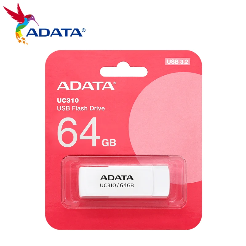USB 3. 0 ADATA UC310 USB флеш-накопитель 32 Гб 64 Гб 3,2 ГБ 128 ГБ, флешка, высокоскоростная мини U-карта, USB-карта памяти