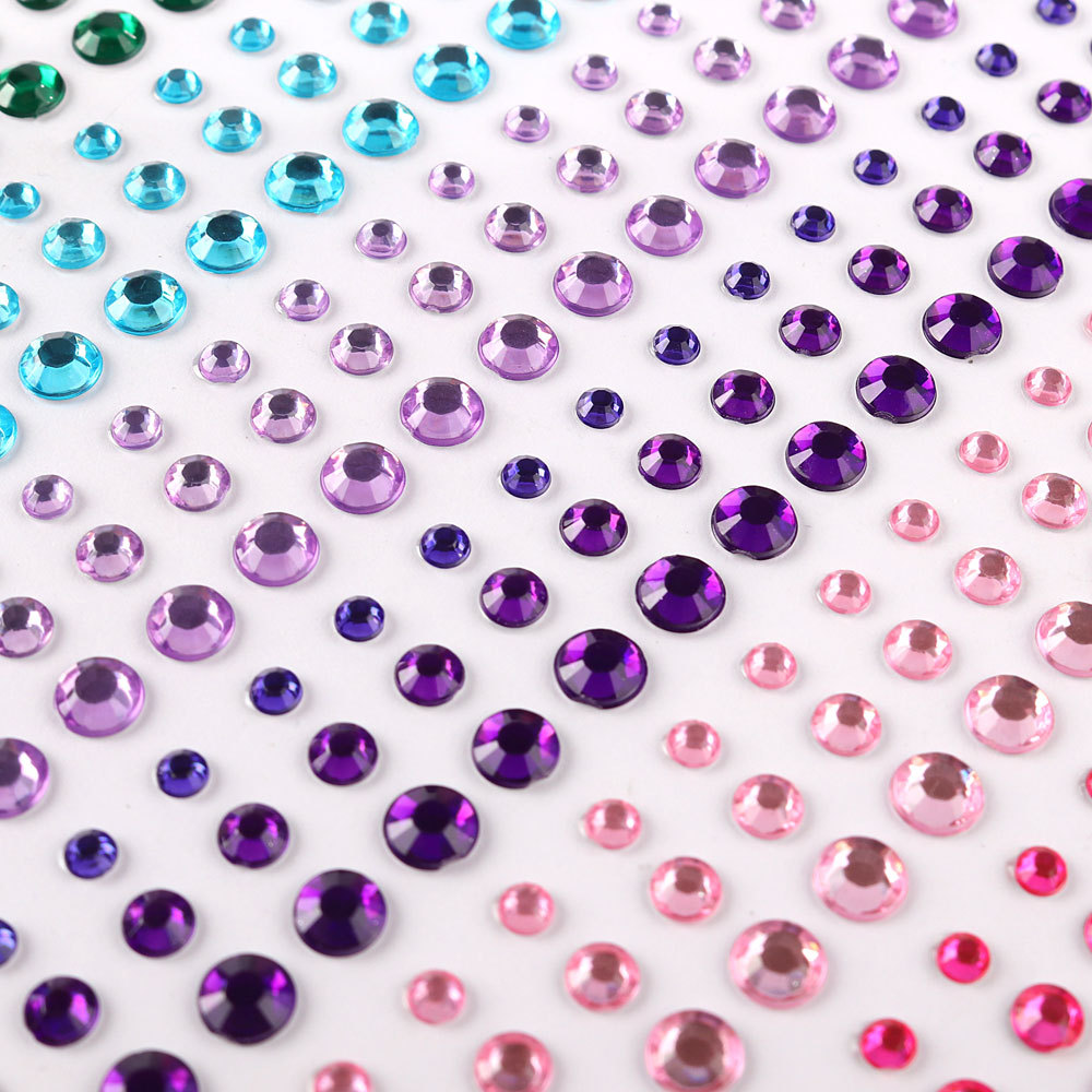 คริสตัล Rhinestone สติกเกอร์ DIY ประดับเครื่องประดับอัญมณีเพชรสําหรับเล็บหน้าหัตถกรรมการ์ดตกแต่ง