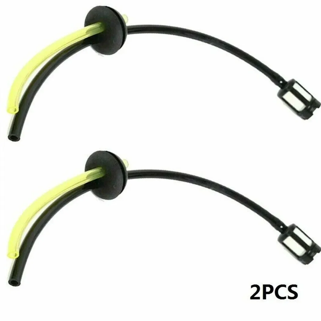 2 juegos de filtro de combustible, sello de manguera de combustible y bombillas de cebado para desbrozadora, recortadora de setos, herramientas eléctricas de jardín, accesorios de reparación