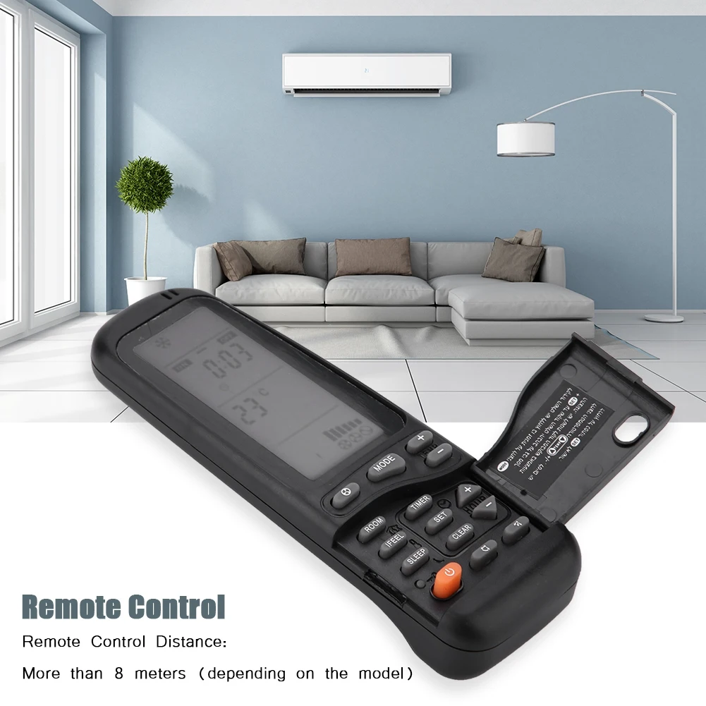 Reemplazo del control remoto del aire acondicionado Control remoto del aire acondicionado 25 en 1 para Electra/Airwell/Emailair/Elco RC-3