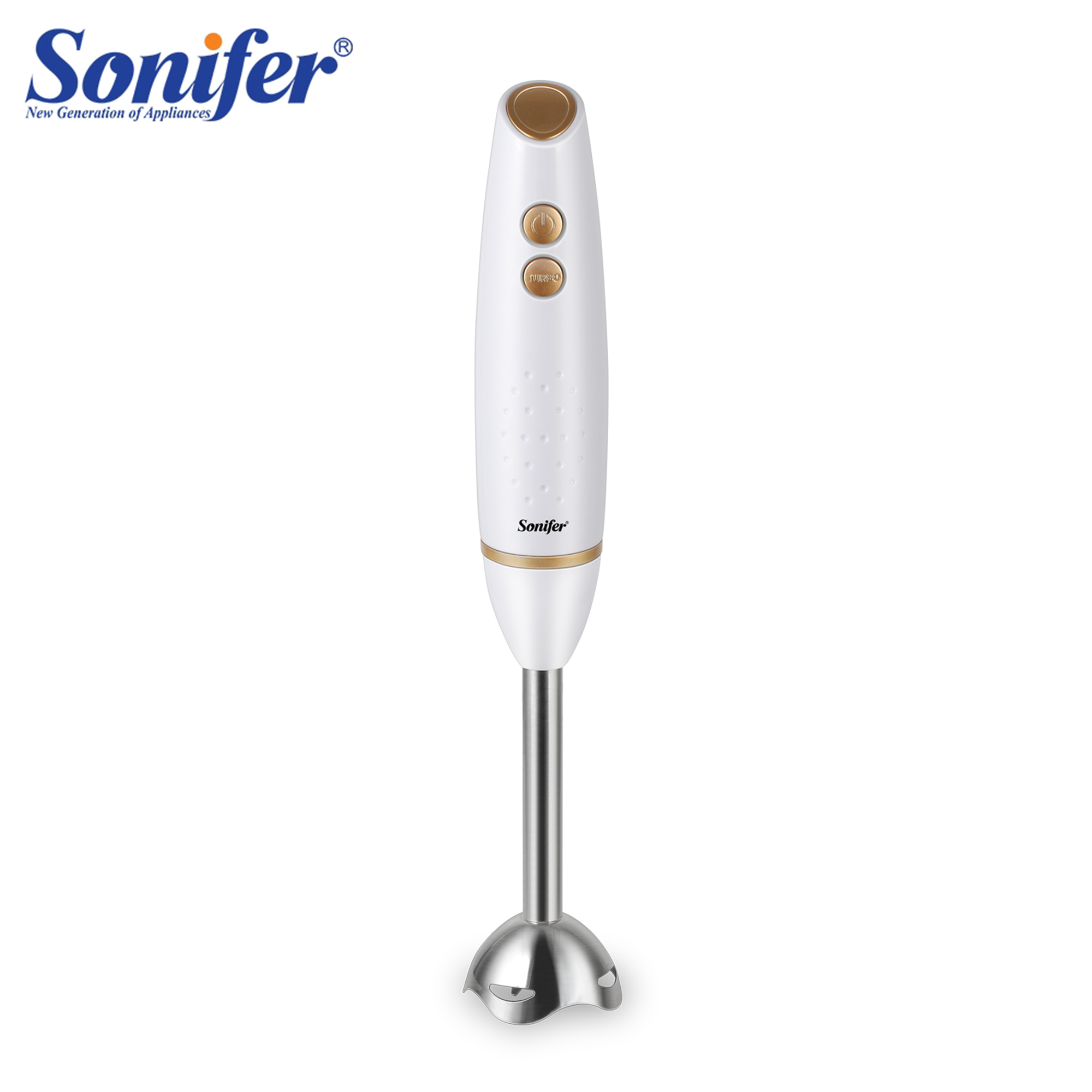 Sonifer Batidora de inmersión Batidora de mano eléctrica 200 W con base desmontable Picadora Para jugos, mermeladas, hielo triturado