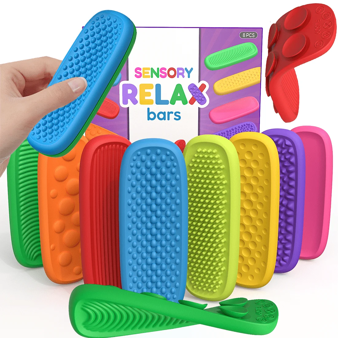 Silikonowy pasek sensoryczny Fidget Toys dzieci autyzm dekompresja uspokajająca fidgeting zabawka dorośli stres biurko ulga w niepokojach zabawka sensoryczna