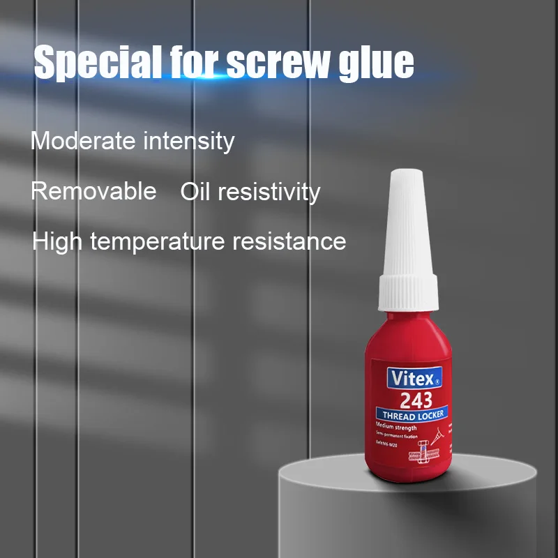 Screw Lock Threadlocker Red Screw Glue Thread Locking Agent Anaerobic Glue Anti-loose Universal Thread Sealants